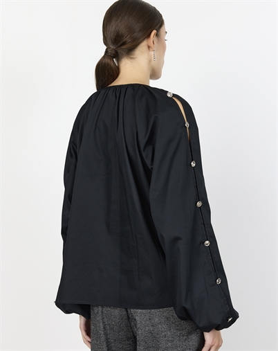  Leveté Room - LR-Isla Solid 131 Bluse - Black